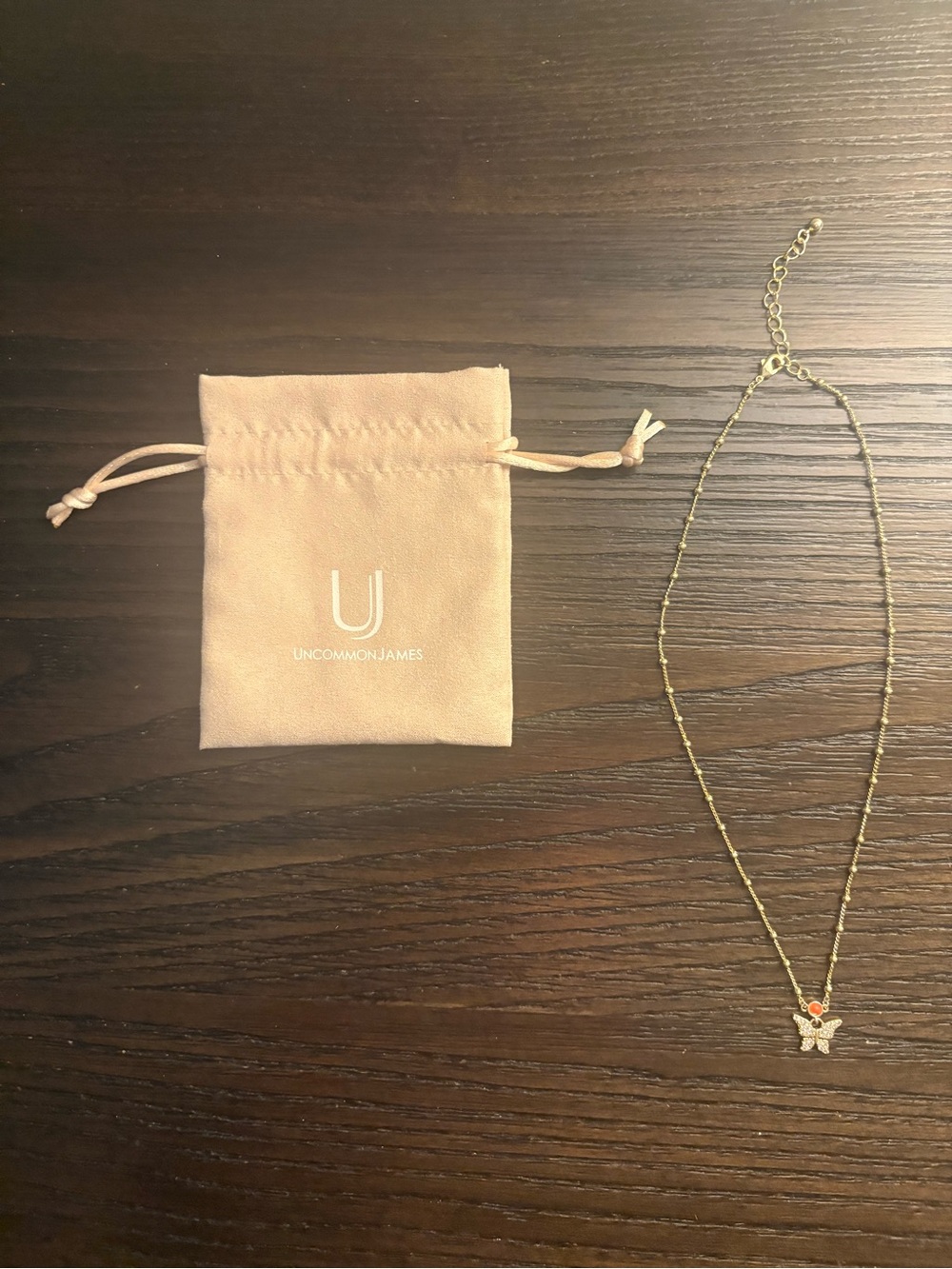 NEW Uncommon James Gold Butterfly Garden Chain and Pendant Necklace